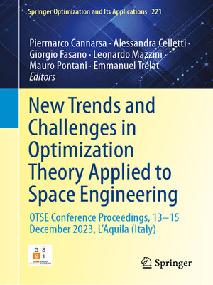 cover image of New Trends and Challenges in Optimization Theory Applied to Space Engineering